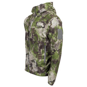 Veste de chasse en toile softshell d'hiver 100% acrylique avec capuche pliable, imperméable, respirante et coupe-vent, antibactérienne - Product Image 2