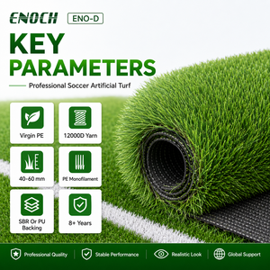 Gazon Artificiel Extérieur 50 mm en PE Vierge pour Terrains de Football, Drainage Rapide, Idéal Écoles, Vente Directe Usine pour Entrepreneurs - Product Image 1
