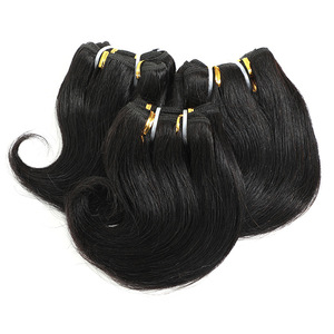 Extensions de cheveux brésiliens Remy, lots de cheveux noirs, ondulés, 1/4/6 lots de cheveux humains - Product Image 2