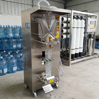 Machine d'emballage verticale automatique pour liquides (lait, jus, sauces, vinaigre) en acier inoxydable pour sachets