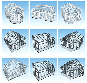 Verrière en aluminium de style européen avec toit en verre trempé courbé, autoportante, jardin d'hiver extérieur, <span class=keywords><strong>solarium</strong></span> - Product Image 3