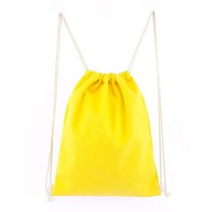 Sac à cordon personnalisé en toile de polyester 210D, sac d'emballage en coton recyclable pour cadeaux d'entreprise et promotions - Product Image 5