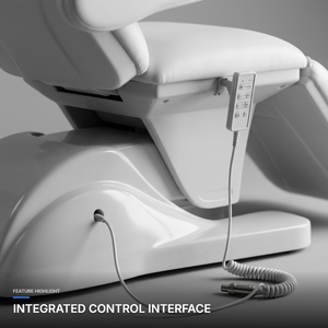 Modern luxury white gold beauty salon furniture <strong>facial</strong> spa <strong>bed</strong> reclining eyebrow lash <strong>bed</strong> adjustable - Product Image 3