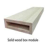 Marches d'escalier flottantes modulaires préfabriquées en bois massif avec poutre en acier dissimulée, directement de l'usine, pour projets de villas et d'hôtels