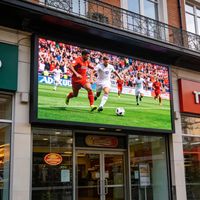 Écran LED P3 de 115 pouces pour l'extérieur, 3 mm, pour la publicité dans les cafés, les restaurants, les matchs de football, les sports, 1,44 x 2,56 m
