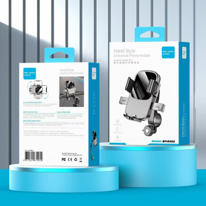 Support de guidon de vélo électrique pare-soleil 360 degrés Rotation une serrure à clé support de téléphone de vélo avec petit <span class=keywords><strong>parapluie</strong></span> support de cyclisme - Product Image 2