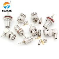 Connecteur optique BNC femelle rond en cuivre RG58/RG142 dédié pour FPC, prise d'alimentation CC CCTV RF 50 12V