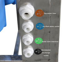 Prix usine 90L/H 600Gpd purificateur d'eau Purification osmose inverse adoucisseur filtres Machine système d'abreuvement pour filtre domestique