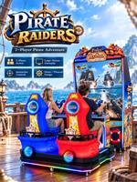 Machine de jeu de tir sur le thème des pirates, équipement d'arcade interactif pour centre commercial