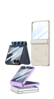 Funda Magnética de Lujo para Z Flip 5/6/7 con Protector de Pantalla, Diseño Resistente a Golpes y Agua