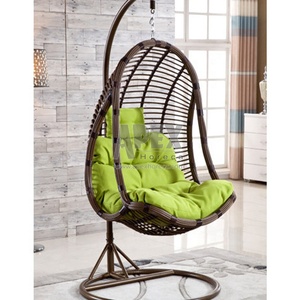 En métal En Osier Coussins En Forme De Balançoire Extérieure Patio Suspendu Double Siège En Rotin <span class=keywords><strong>Pas</strong></span> <span class=keywords><strong>Cher</strong></span> Chaise D'oeuf Avec Support - Product Image 5
