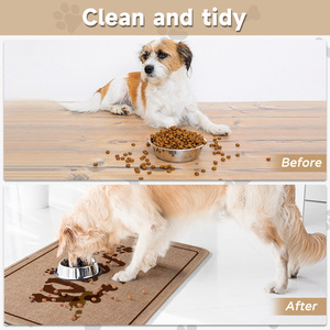 Grenzüberschreitende Rechteckige Futtermatte aus Mischmaterial für Hunde und Katzen, Waschbar, Saugfähig, Rutschfest, für Ruhe/Schlaf/Training - Product Image 3