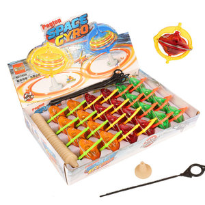 Pegtop Space Gyro, 24 Trompos Giratorios de Plástico con Lanzador para Niños y Jóvenes - Product Image 1