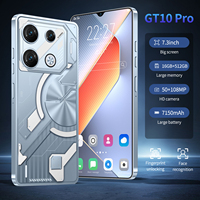 Teléfono GT10 Pro 5G con Batería de Larga Duración de 7000 mAh, Pantalla LED de 7.3 Pulgadas y 120 Hz, Cámara IA de 108 MP, 16 GB + 1 TB, Doble SIM + TF, Carga Rápida de 50 W, Voz
