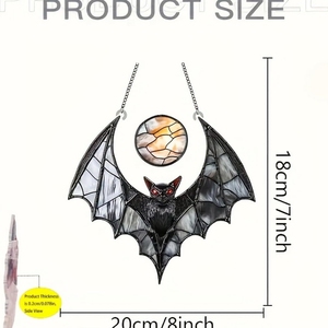 ที่ดักค้างคาวระเบิดไฟสีดำผีแขวนหน้าต่างฮาโลวีน - Product Image 5