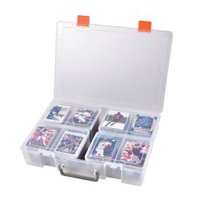 1600+ Baseball Card Storage <b>Box</b>, Sports Cards Holder Organizer Hard Plastic Display Case Compatible - Product Image 1
