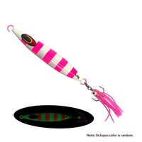 Leurre de pêche en mer pour maquereau à plastron de fer Dragon-Spine 100g Lumineux avec hameçons