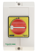Interrupteur d'isolement à 3 pôles VCF0GE, montage sur panneau, 20 A, IP65, 7,5 KW, avec poignée rouge pour PLC