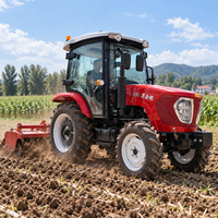 Tracteurs agricoles certifiés CE 60HP 70HP 80HP 90HP pour fabricants de machines agricoles, tracteur à roues avec cabine