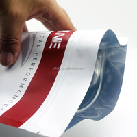 Sacs refermables personnalisés en aluminium mat ou brillant, résistants à l'humidité, à fond plat, avec logo personnalisé, qualité alimentaire, pour protéines de lactosérum