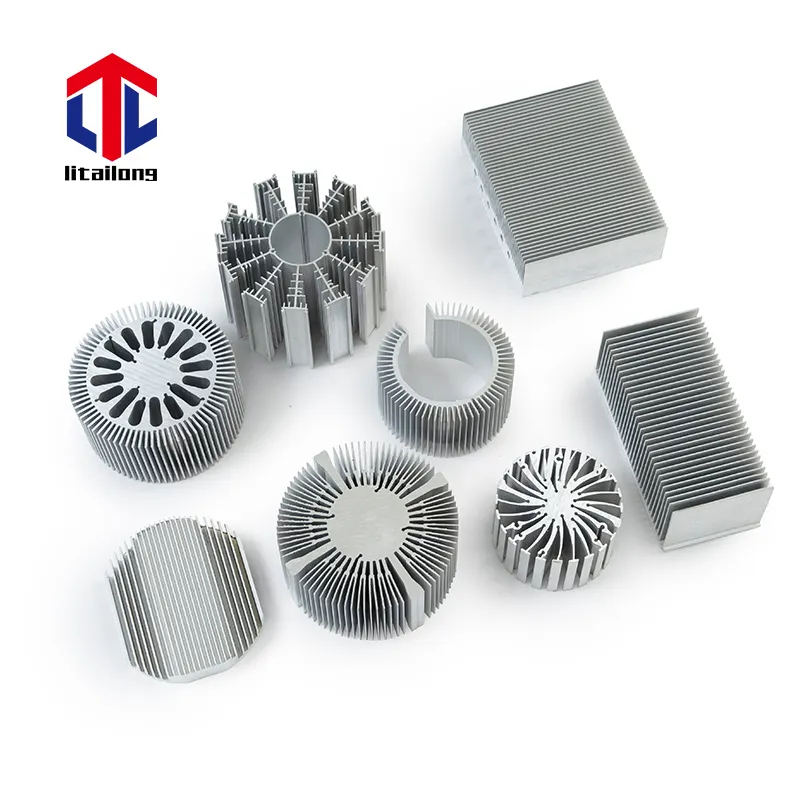 Factory CNC Custom Aluminum Radiator Profiles OEM ODM Anodizing Extrusion Aluminum Alloy Heatsink Heat Sink Parts