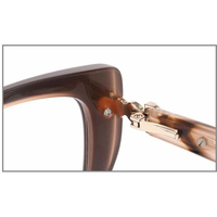 Montures de lunettes œil-de-chat vintage en acétate pour femmes, avec branches en métal et chaîne, en matériau de qualité supérieure, pour lunettes de vue optiques tendance