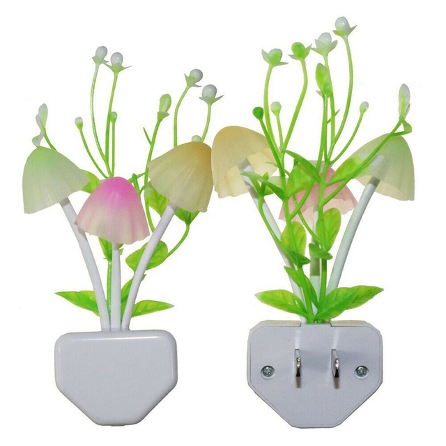 Novelty Night Light Eu & Us Plug Induction Dream Mushroom Fungus Luminaria Lamp 220/110v Led Mushroom Lamp Led Night Lights
