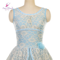 Nouvelle Robe de Ballet Romantique Longue en Dentelle Bleu Pâle 26333 pour Spectacle Scénique et Danse de Groupe