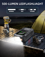 Démarreur de Voiture Portable Automatique avec Compresseur d'Air 150 PSI, Station d'Alimentation Sans Fil, Booster de Batterie 12V, 10000 mAh