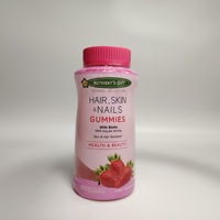 Gummies naturels à base de plantes pour cheveux, peau et ongles OEM ODM - 80 gummies avec biotine, nutriments pour la peau et les cheveux pour les femmes, soins quotidiens