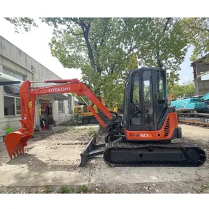 Mesin ekskavator mini bersertifikasi CE EPA yang digunakan Hitachi ZX50 5ton ekskavator mini dalam bentuk terbaik dijual