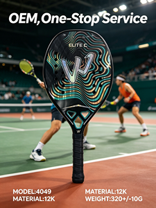 3K Holografischer Beach-Tennis-Schläger Vollcarbon-Rahmen Raue Oberflächenbehandlung Feminino Masculina Kit Schläger - Product Image 1