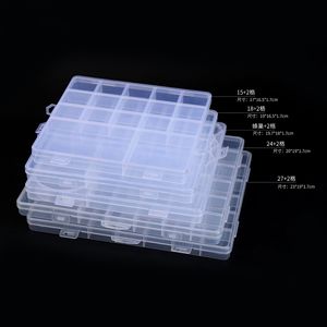 กล่องเก็บของพลาสติกใส 20x14 ซม. 24 ช่องสำหรับจัดระเบียบลูกปัดเครื่องประดับ - Product Image 2