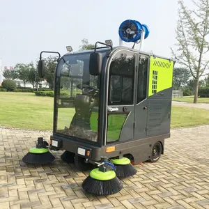 Automatically depot ride-on concrete floor sweeper with best price floor washing cleaning machine