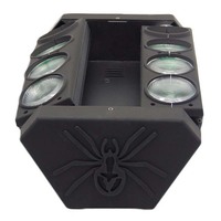 Projecteur de lumière araignée à tête mobile, 4 en 1, LED RGBW, 8 pièces, 12W, Disco DJ