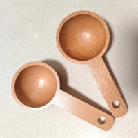 Cuillère doseuse multifonctionnelle en bois de hêtre écologique de 20 ml pour poudre de protéines, compléments nutritionnels et épices, idéale pour la cuisine