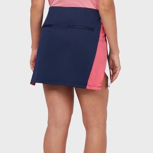 Falda pantalón deportiva de mezclilla transpirable con volantes, talla grande, control de abdomen, personalizada, para golf y tenis para mujer - Product Image 4