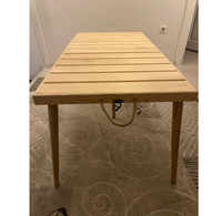 Umweltfreundlicher Multifunktionaler Holz-Geschenktisch Tragbarer Klassischer Picknicktisch Klappbarer Bemalter Wandhängender Tisch