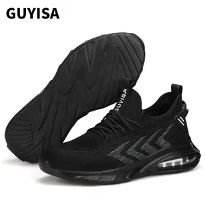 Новый дизайн безопасной обуви GUYISA, легкая и удобная воздушная подушка, ПУ подошва, стальной носок, защитная обувь
