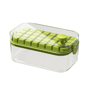 Ice Cube Mold Square Food Grade Silicone Press Fit Lidded Dustproof Household Ice Maker Storage Box - Product Image 5