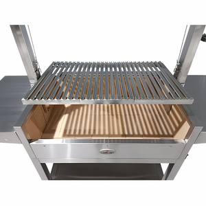 Thép Không Gỉ 304 V-Hình Dạng Hình Chữ Nhật Lưới Cho Nhà Bếp Ngoài Trời Argentina BBQ Nướng Phụ Kiện Chất Lượng Cao Cấp BBQ Công Cụ - Product Image 4