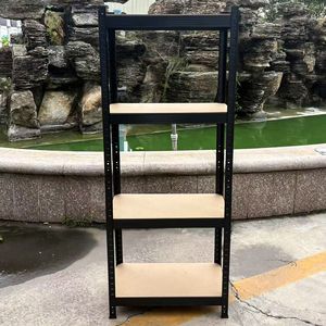 מדף אחסון מתכת מגולוון נגד חלודה, 5 קומות, ללא ברגים, מתכוונן, קל משקל, לשימוש ביתי או במוסך - Product Image 1