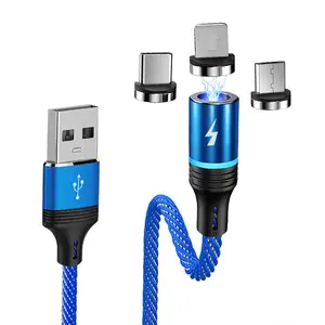 最新磁性充电电缆强磁充电器磁性USB电缆用于C型数据线usb