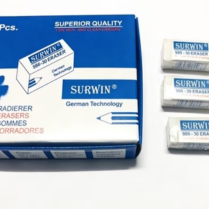 Borradores de Goma Rectangulares Blancos, Altamente Duraderos, para Estudiantes, Niños y Escolares, Ideales para Limpiar PVC - Product Image 6
