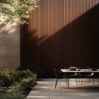 Panneau mural extérieur moderne en WPC co-extrudé haute durabilité, ignifuge, imperméable et anti-moisissure pour hôtels, maisons et lieux de divertissement