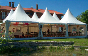 Hoạt động chùa Lều sang trọng 3x3 4x4 5x5 6x6 mét Trắng đám cưới PVC Đảng marquee gazebo chùa lều cho các sự kiện ngoài trời - Product Image 2