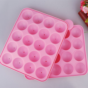 2590 20 Vòng Lollipop DIY Baking hình cầu sô cô la Khuôn Silicone lỗ bánh công cụ sản phẩm - Product Image 2