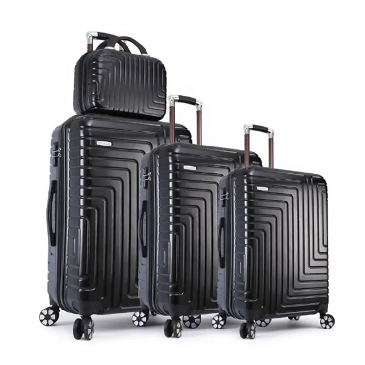Benutzer definierte Koffer Gepäck taschen Koffer Reise 4 Rad Reisetaschen Trolley Flughafen Gepäck Koffer Handgepäck 4-teiliges Set