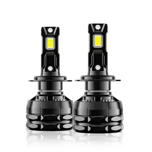 Farol de carro com LED de alta potência para Toyota, lâmpada compatível com canbus H1 H4 H7 H11 12V, 3 tubos de cobre, BMW