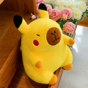Peluche Capybara Cosplay Pikachu, Jouet en Peluche Capybara, Poupée en Peluche de Dessin Animé, Jouet en Peluche Anime, Poupée en Peluche, Oreiller - Product Image 6